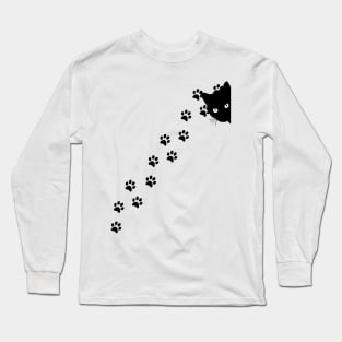 cat head paw Long Sleeve T-Shirt